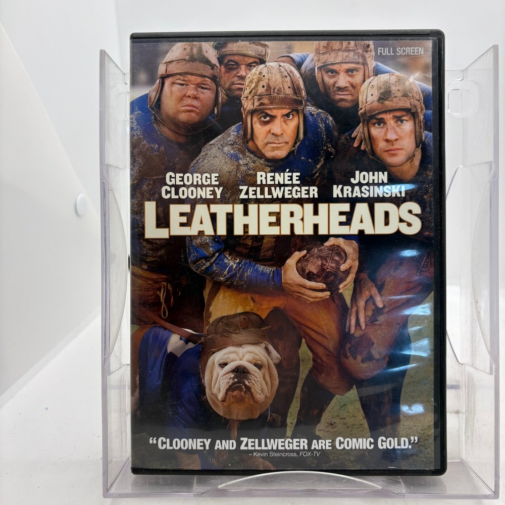 Leatherheads DVD George Clooney John Krasinski Renee Zellweger Full Screen 2008
